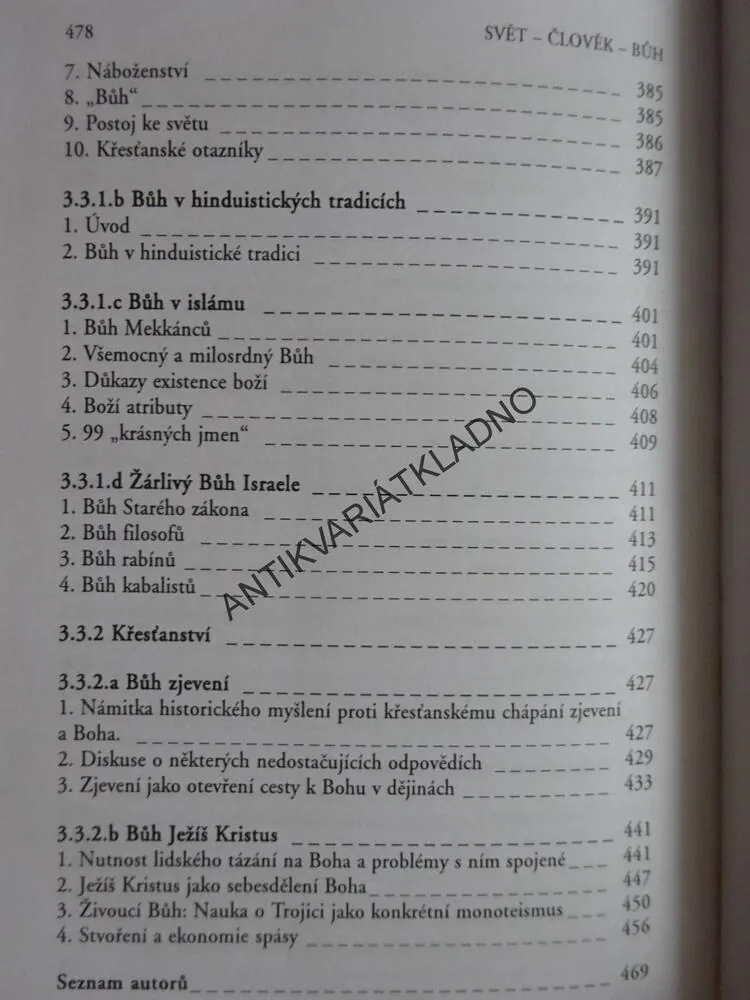 SVĚT, ČLOVĚK, BŮH, RAINER KOLTERMANN, **an