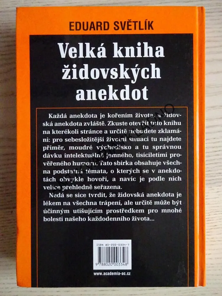 VELKÁ KNIHA ŽIDOVSKÝCH ANEKDOT, EDUARD SVĚTLÍK, **an