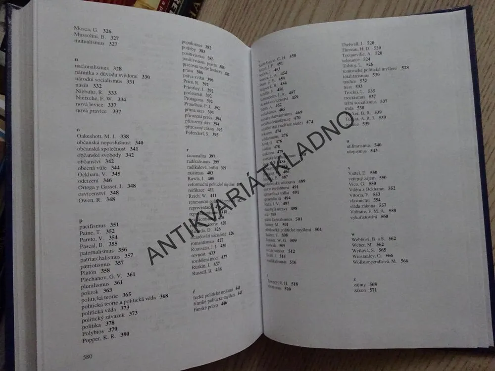 BLACKWELLOVA ENCYKLOPEDIE POLITICKÉHO MYŠLENÍ, DAVID MILLER A KOLEKTIV, **an