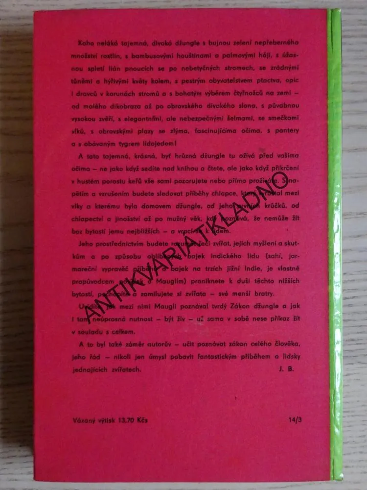 MAUGLÍ, RUDYARD KIPLING, ZDENĚK BURIAN,  **an