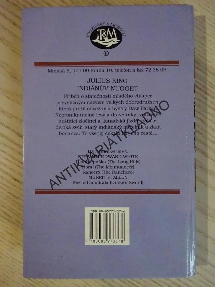 INDIÁNŮV NUGGET, JULIUS KING, BURIAN, **an