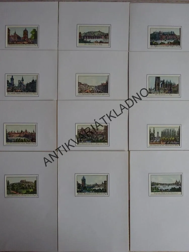 PRAHA, MINIATURNÍ POHLEDY, 1830, VINCENC MORSTADT 1970, **an