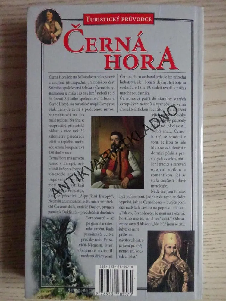 ČERNÁ HORA, TURISTICKÝ PRŮVODCE, **an