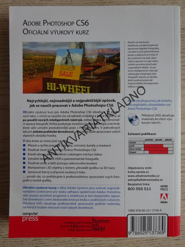 ADOBE PHOTOSHOP CS6, OFICIÁLNÍ VÝUKOVÝ KURZ, **an