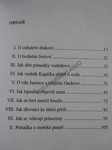 POHÁDKY Z DOBRÁČKOVA, JIŘÍ VONDRÁK, **an
