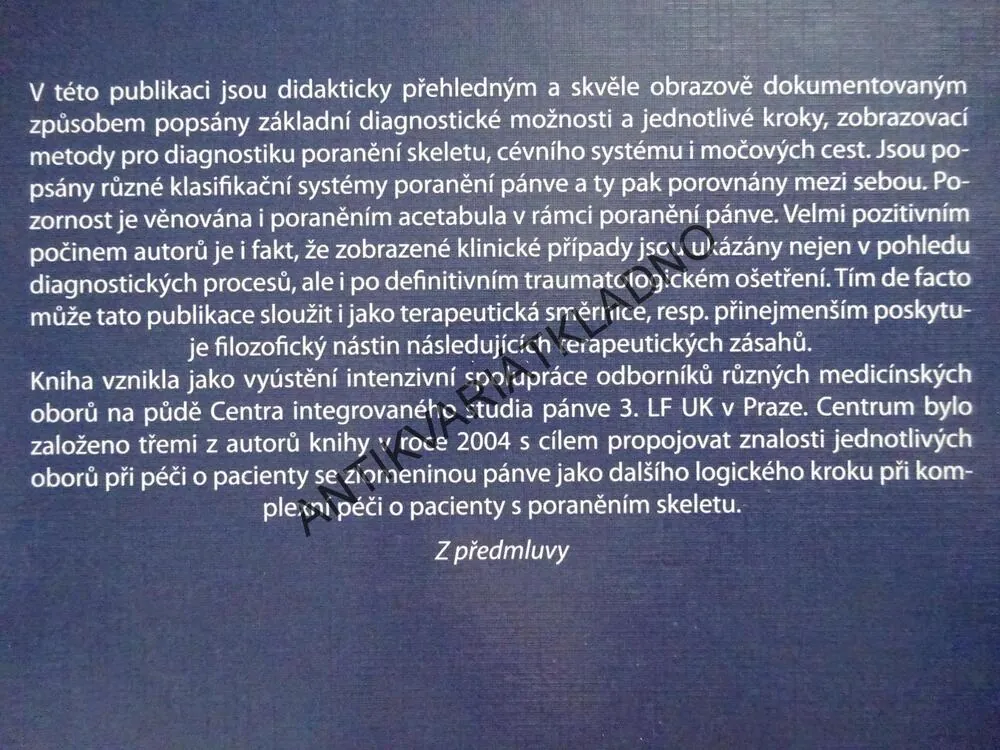 DIAGNOSTIKA ZLOMENIN PÁNVE A ACETABULA, CHMELOVÁ A KOLEKTIV, **an