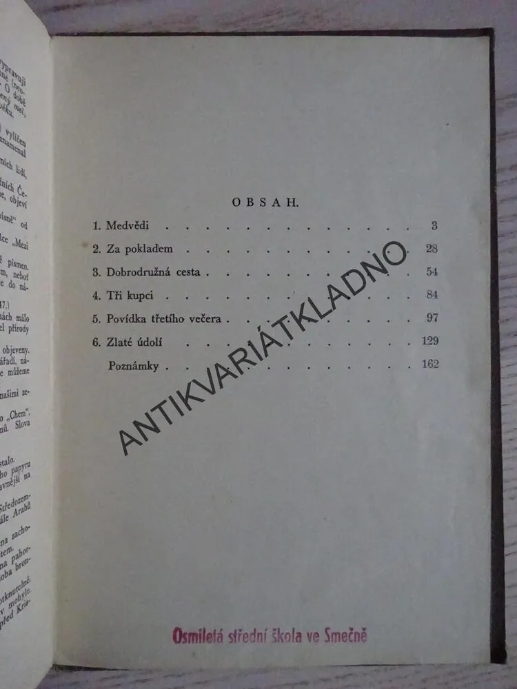 BRONZOVÝ POKLAD, EDUARD ŠTORCH, **an
