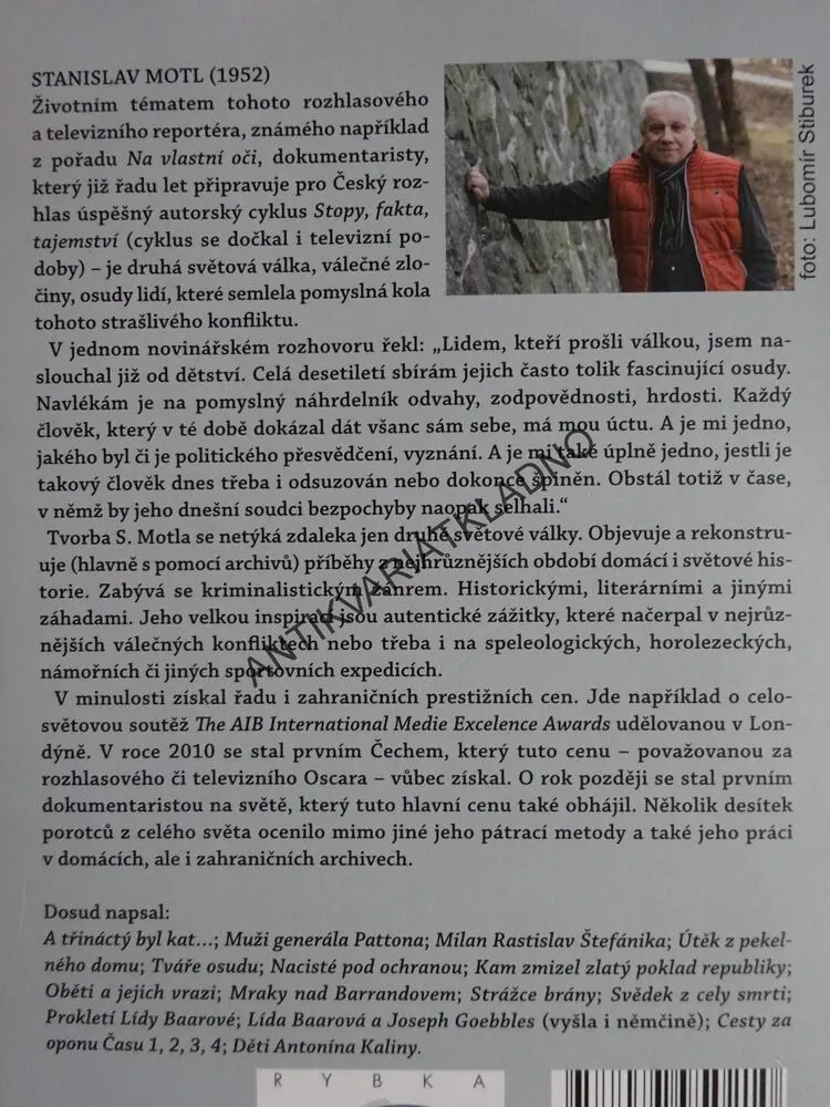 VÁLKA PŘED VÁLKOU, STANISLAV MOTL, **an