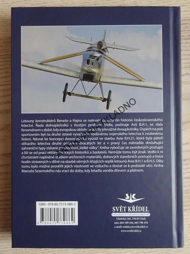 LETADLA AVIA, KONSTRUKCE BENEŠ-HAJN, MARCEL SEZEMSKÝ, **an