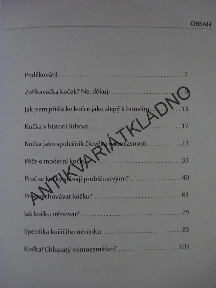 ČLOVĚK V KOČIČÍM SVĚTĚ, KLÁRA NEVEČEŘALOVÁ VODIČKOVÁ, **an