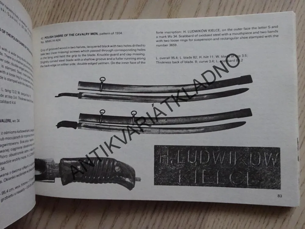 BROŃ, KATALOG ZBIORÓW, POLSKY, POLŠTINA, **an
