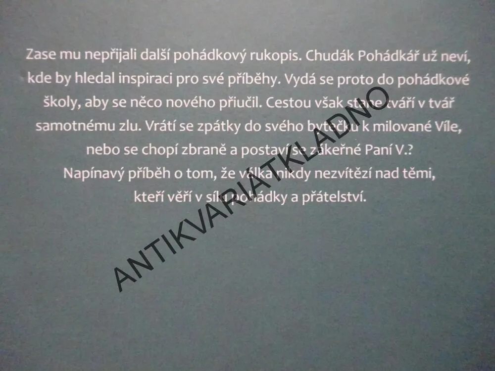NEDOPSANÝ PŘÍBĚH O POHÁDKÁŘI A PANÍ V., ZDENĚK K. SLABÝ, **an