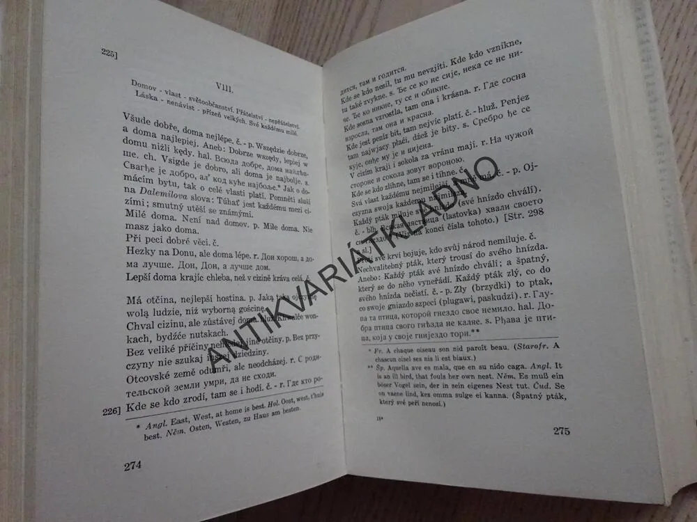 MUDROSLOVÍ NÁRODU SLOVANSKÉHO V PŘÍSLOVÍCH, FRANTIŠEK LADISLAV ČELAKOVSKÝ, **an