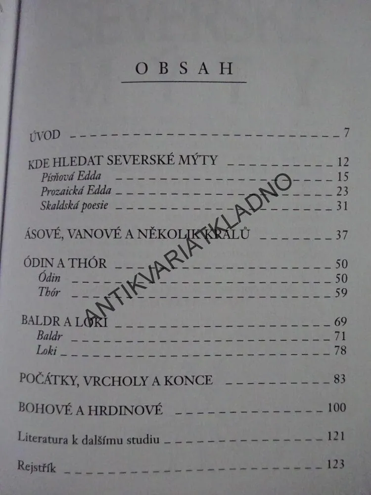 SEVERSKÉ MÝTY, R. I. PAGE, **an