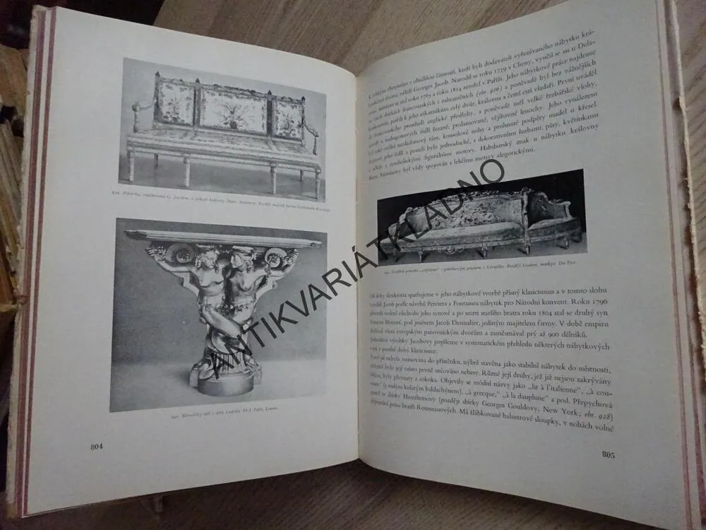 DĚJINY NÁBYTKOVÉHO UMĚNÍ 3, FRANTIŠEK CIMBUREK, JAN HALÁK, KAREL HERAIN, ZDENĚK WIRTH, 1950, **an