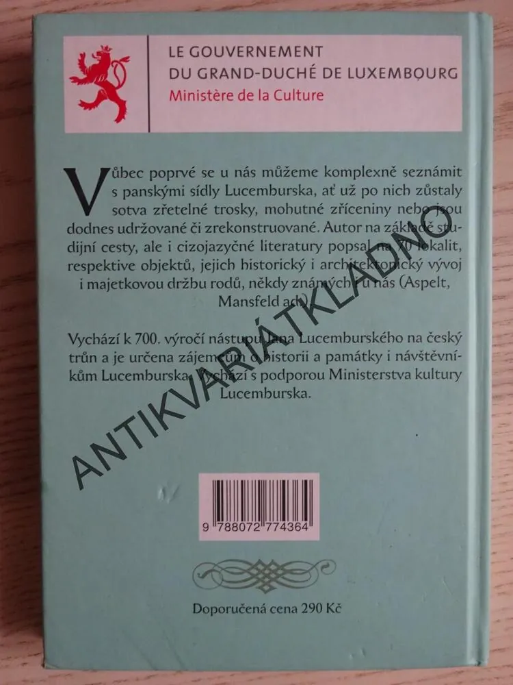 HRADY A ZÁMKY LUCEMBURSKA, JAN KILIÁN, **an