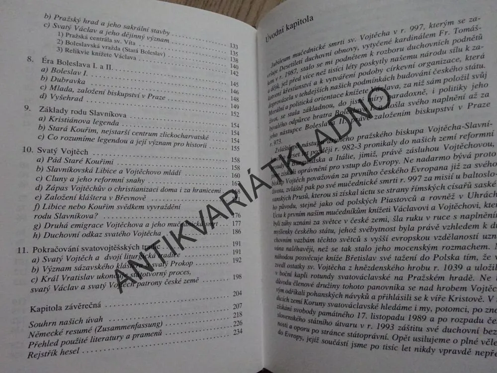 OD ÚSVITU KŘESŤANSTVÍ K SV. VOJTĚCHU, MILOŠ ŠOLLE, **an