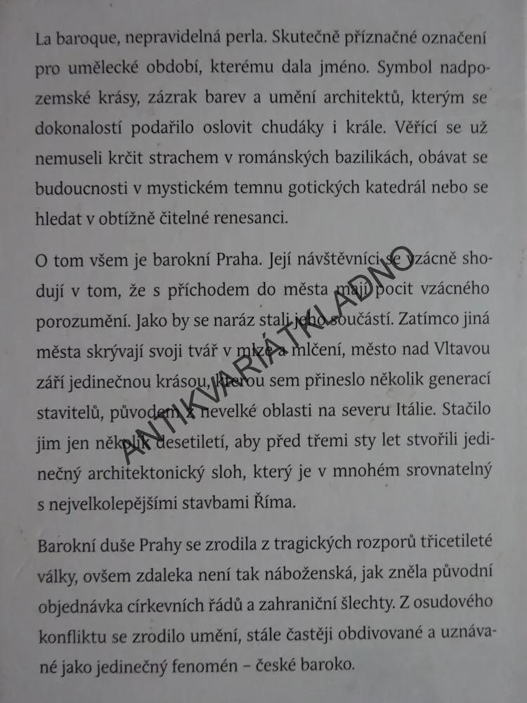 BAROKNÍ PRAHA, JAN BONĚK, **an