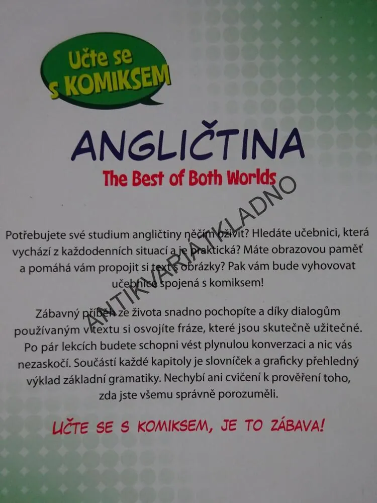 ANGLIČTINA, THE BEST OF BOTH WOLRDS, UČTE SE KOMIKSEM, **an