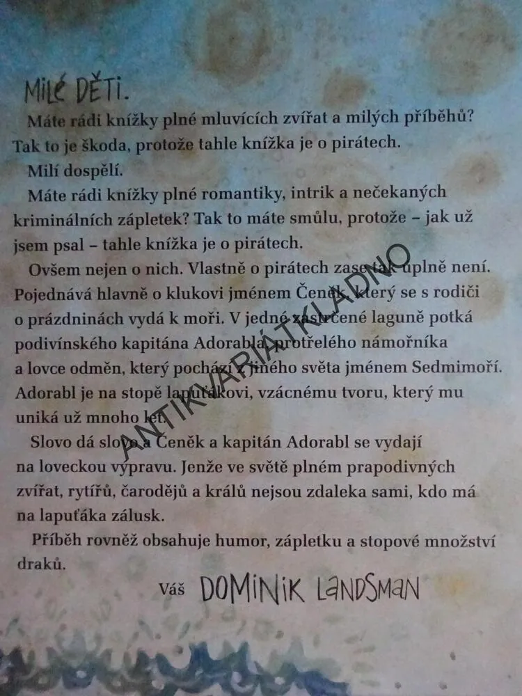 LAPUŤÁK A KAPITÁN ADORABL, DOMINIK LANDSMAN, **an