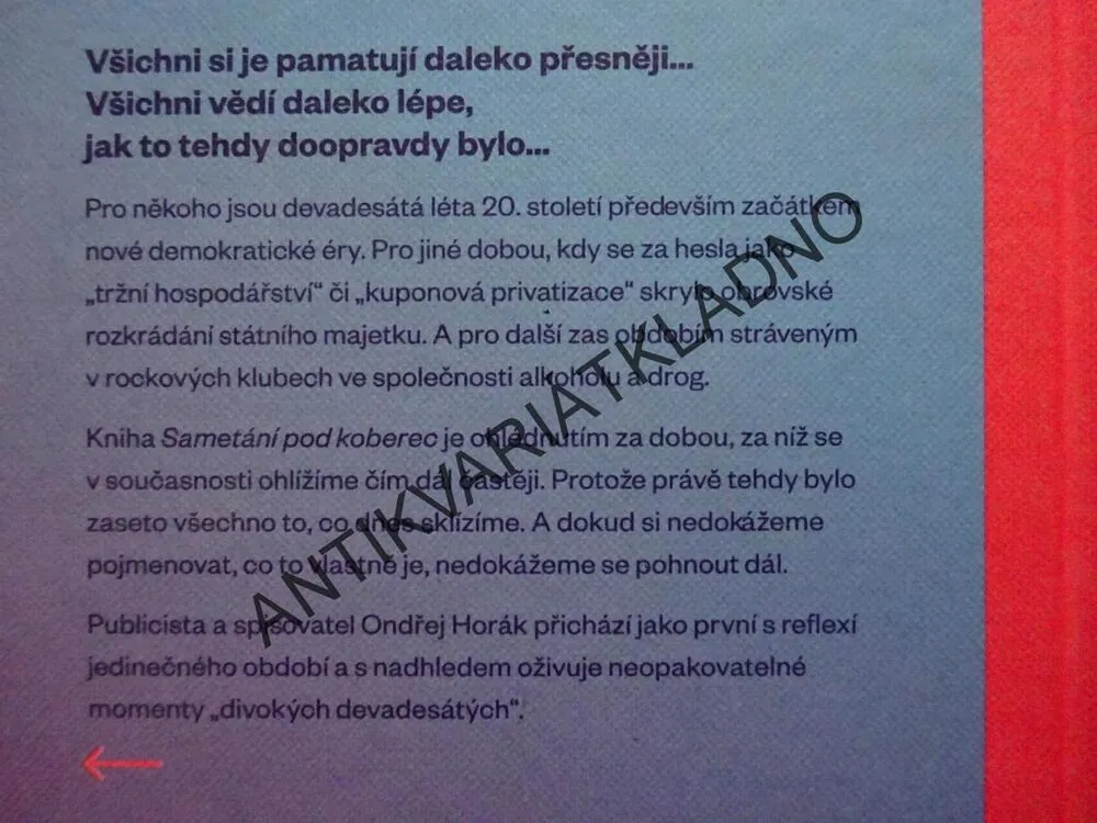 SAMETÁNÍ POD KOBEREC, ONDŘEJ HORÁK, **an