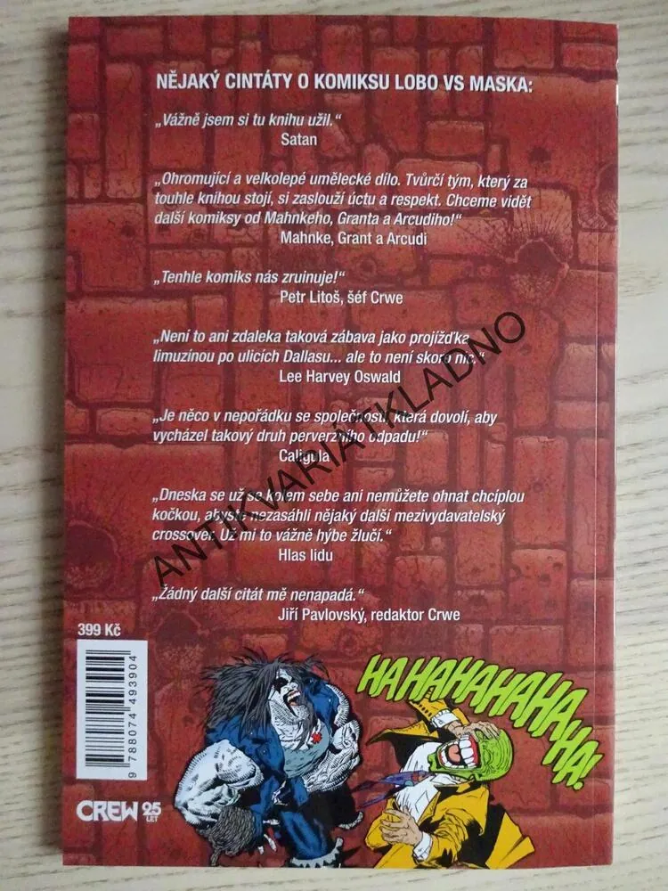LOBO VERSUS MASKA A DALŠÍ ŘEŽBA, KOMIKS DC COMICS,**an
