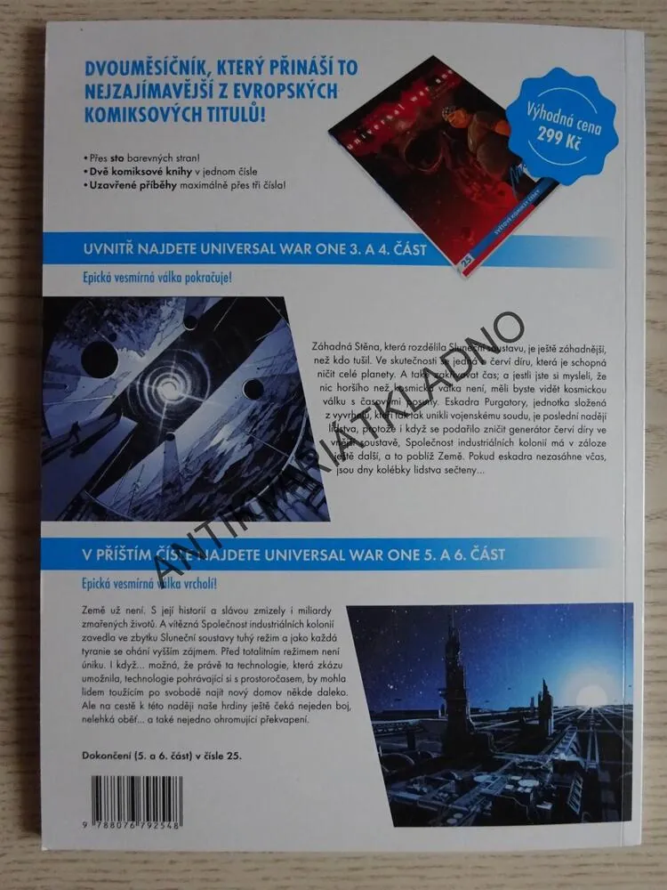 UNIVERSAL WAR ONE, 3. KAIN A ÁBEL, 4. POTOPA, MODRÁ CREW 24., **an