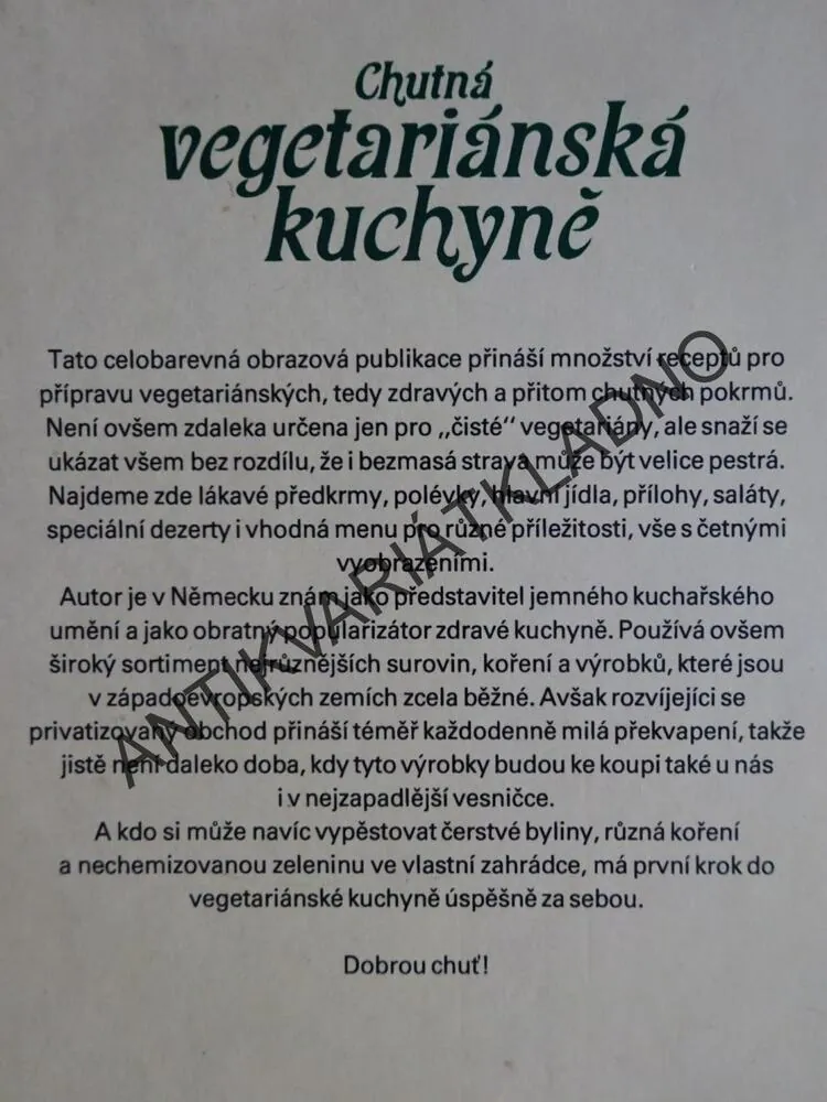 CHUTNÁ VEGETARIÁNSKÁ KUCHYNĚ, **an