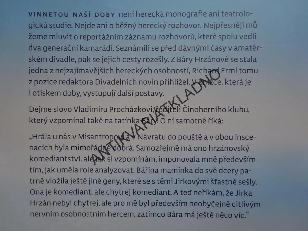 VINNETOU NAŠÍ DOBY, BÁRA HRZÁNOVÁ, RICHARD ERML, **an