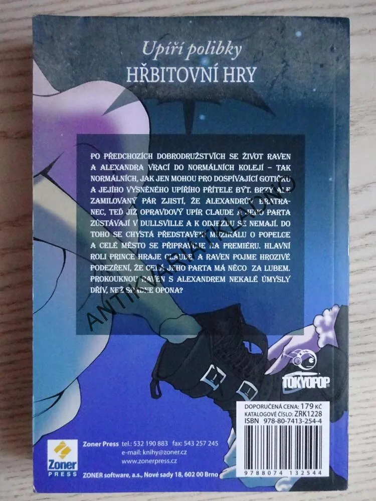 UPÍŘÍ POLIBKY, HŘBITOVNÍ HRY, ELLEN SCHREIBER, GRAFIKA REM, KOMIKS, **an