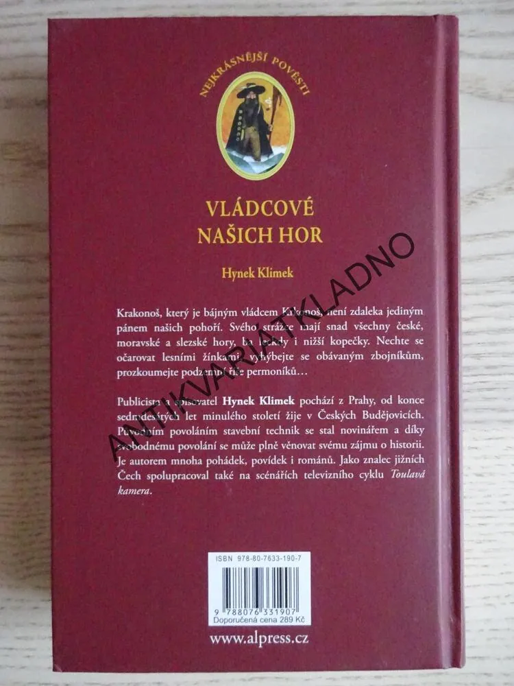 VLÁDCOVÉ NAŠICH HOR, HYNEK KLIMEK, **an