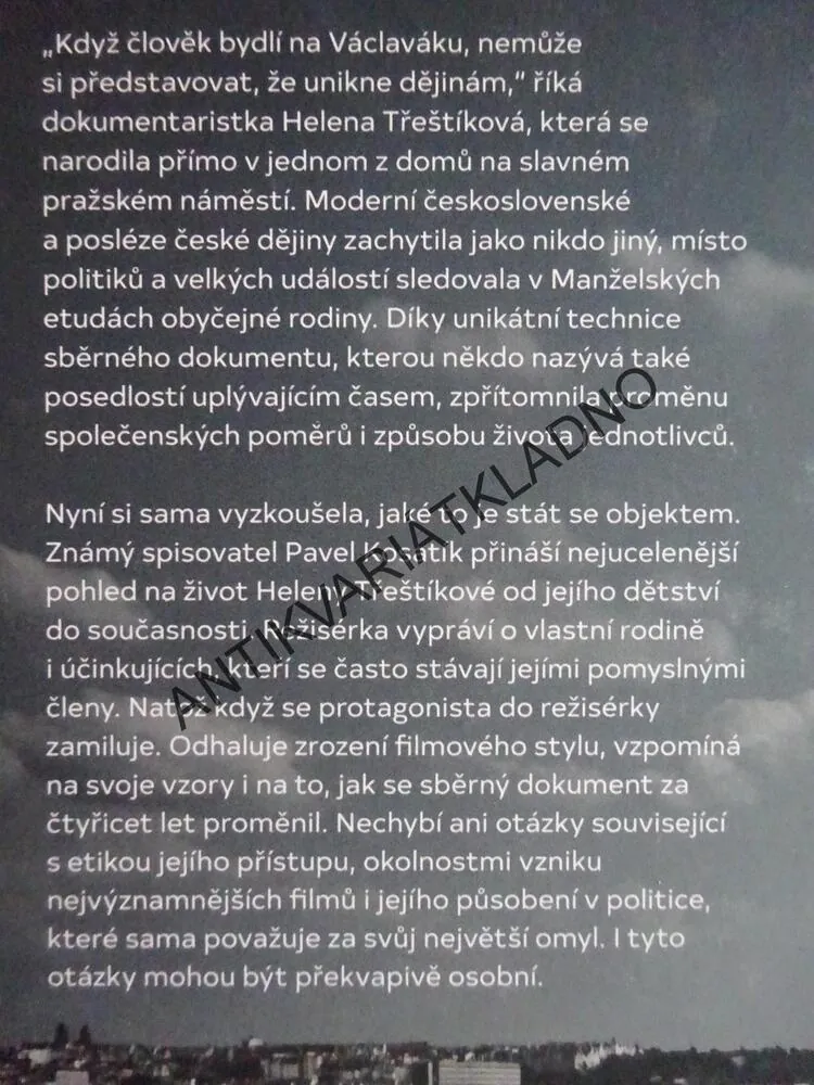 HELENA TŘEŠTÍKOVÁ, SBĚRNÁ KNIHA, **an