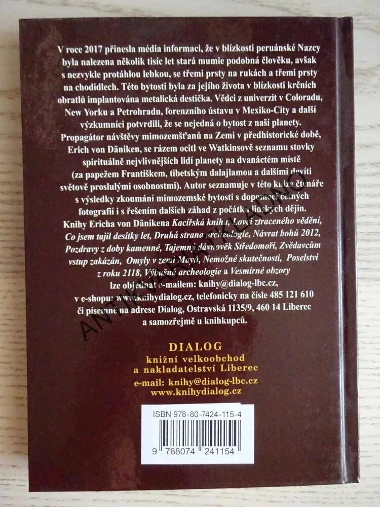 DŮKAZY O NÁVŠTĚVĚ MIMOZEMŠŤANŮ, ERICH VON DÄNIKEN, **an