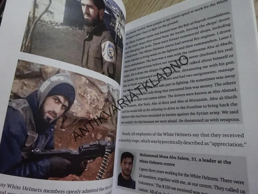 THE WHITE HELMETS: TERRORIST ACCOMPLICES AND A SOURCE OF DISINFORMATION, ANGLICKY, **an