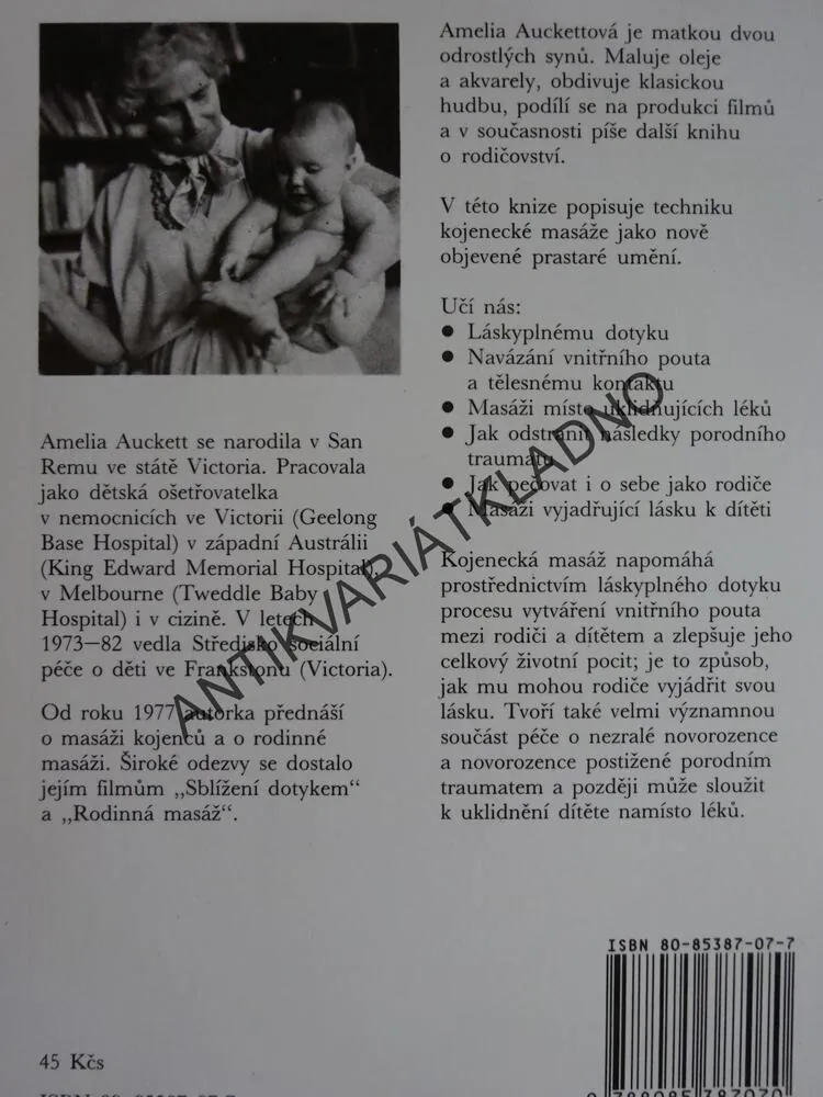 MASÁŽE KOJENCŮ, AMELIA D. AUCKETTOVÁ, **an