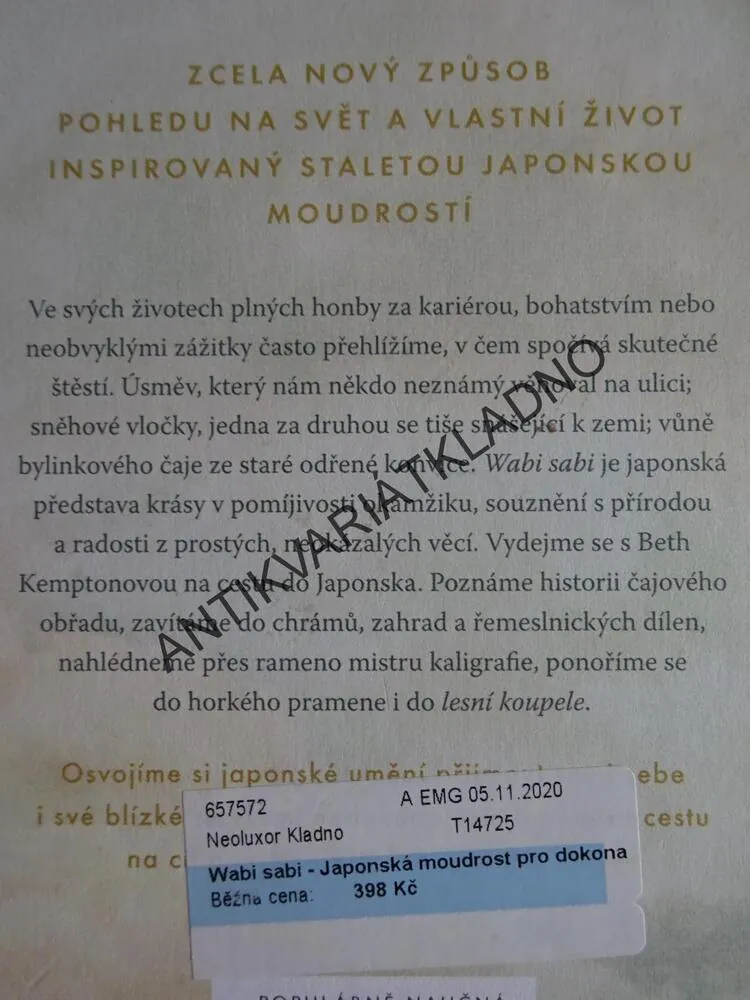 WABI SABI, BETH KEMPTONOVÁ, **an