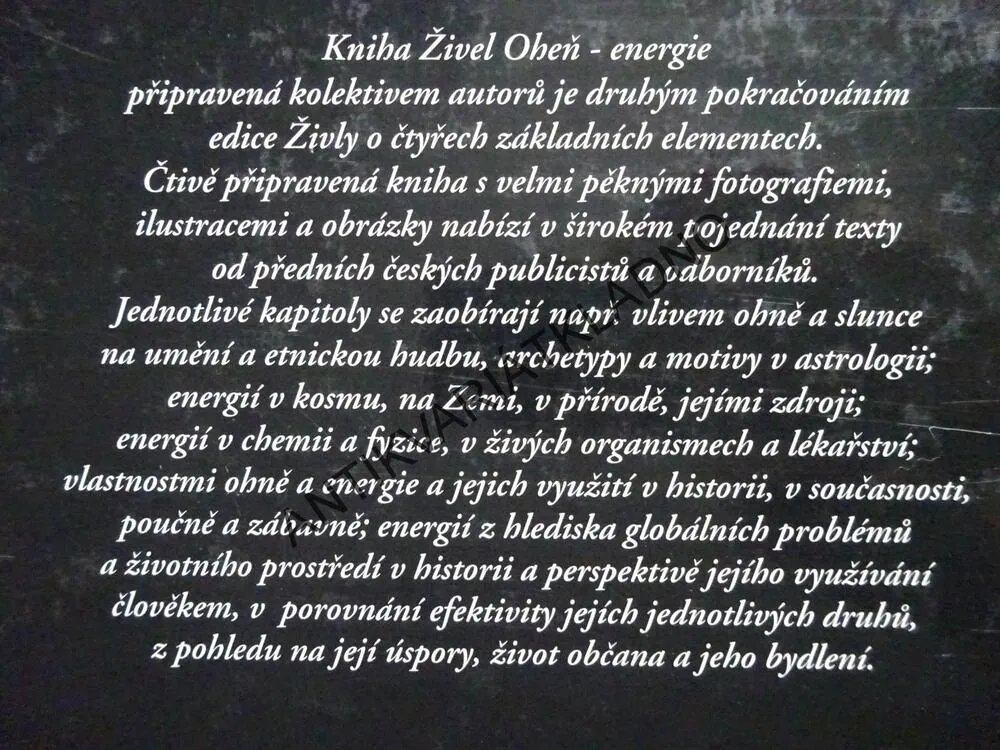 ŽIVEL OHEŇ, ENERGIE, **an