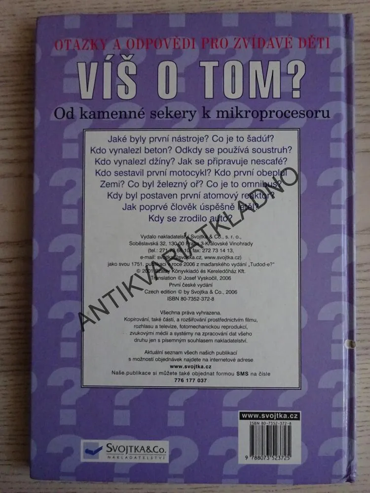 OTÁZKY A ODPOVĚDI PRO ZVÍDAVÉ DĚTI, VÍŠ O TOM?, **an