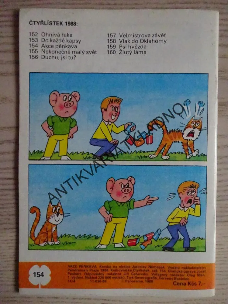 ČTYŘLÍSTEK 154 - AKCE PĚNKAVA