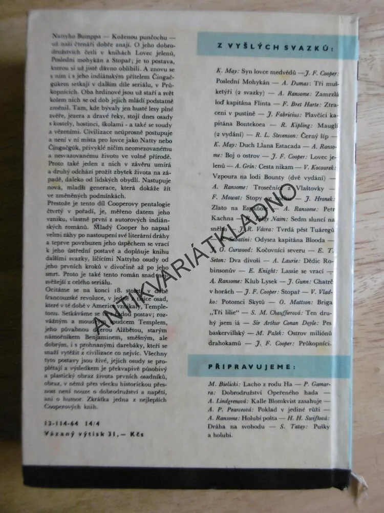 KOD 71 - PRŮKOPNÍCI, J.F.COOPER, VRAŠTIL, **an