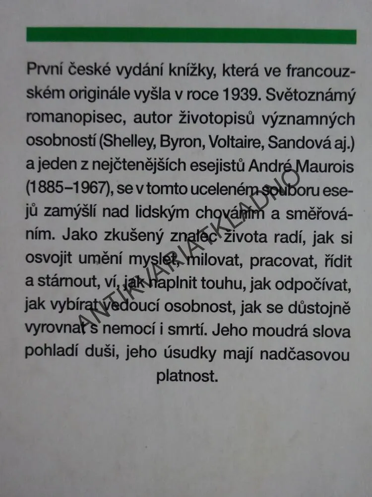 UMĚNÍ ŽÍT, ANDRÉ MAUROIS, **an