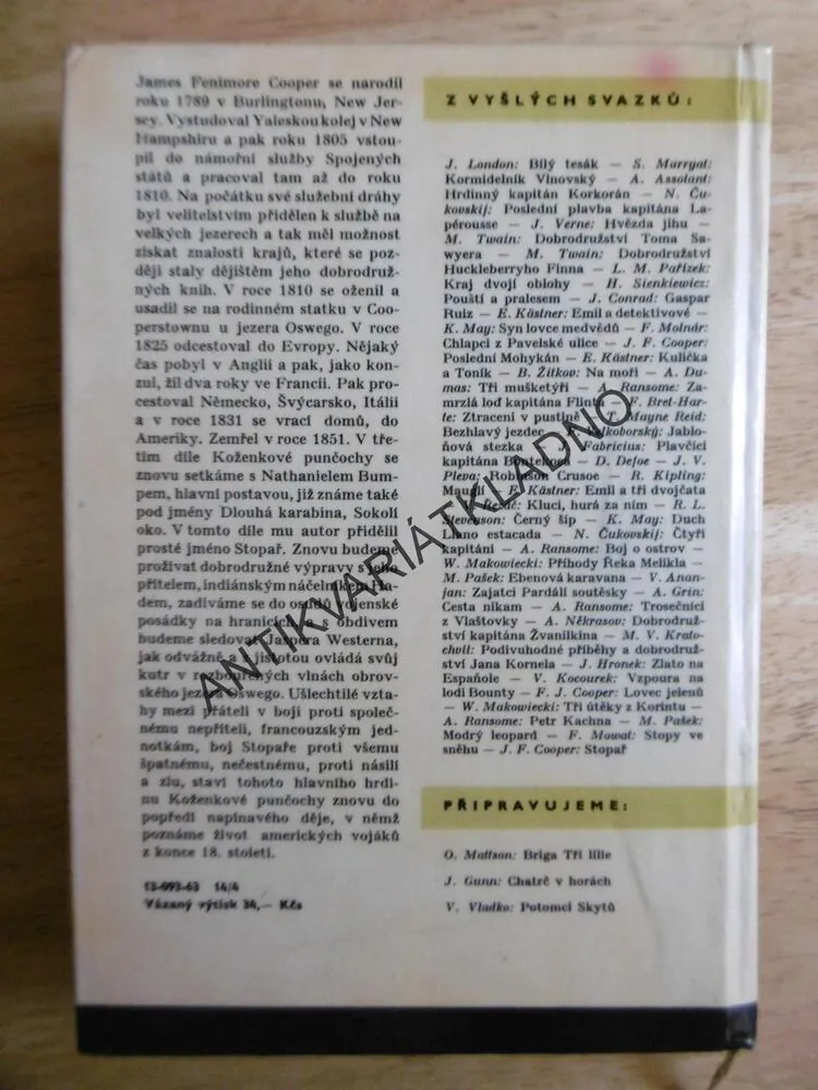 KOD 68 - STOPAŘ, J.F.COOPER, VRAŠTIL , **an