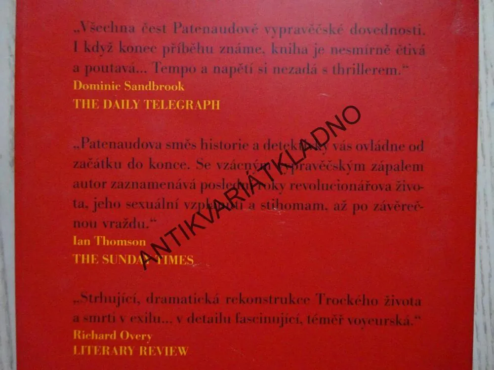 TROCKIJ, PÁD REVOLUCIONÁŘE, BERTRAND M. PATENAUDE, **an