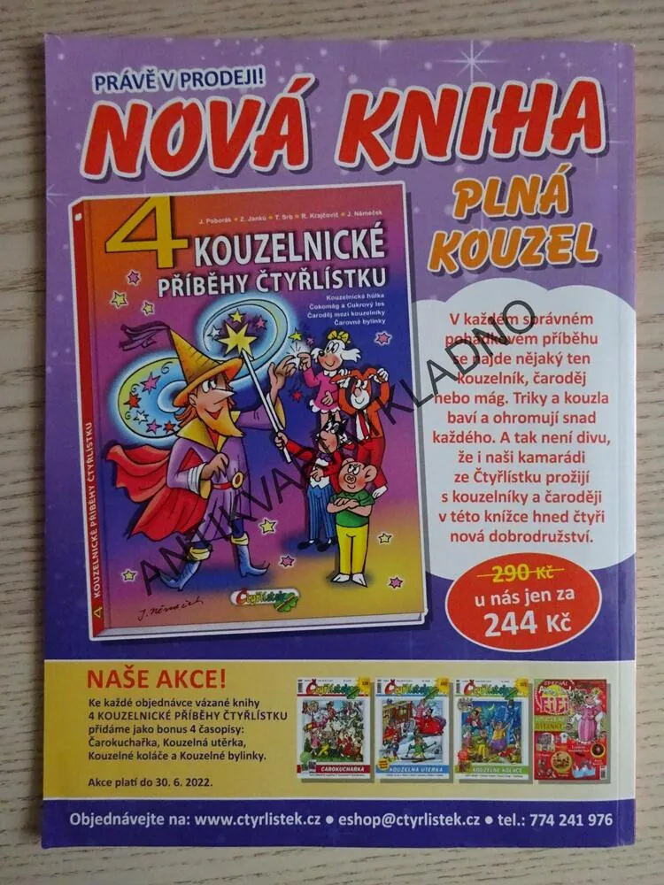 ČTYŘLÍSTEK 723-724, 7-8/22 - PINĎA INDIÁNEM