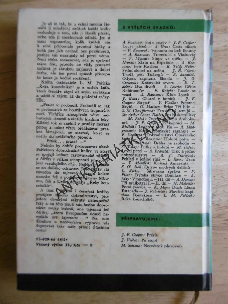 KOD 89 - ŘEKA KOUZELNÍKŮ, L.M.PAŘÍZEK, **an
