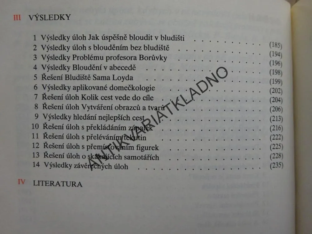 KONEC ZÁHADY HLAVOLAMŮ, STANISLAV VEJMOLA, **an