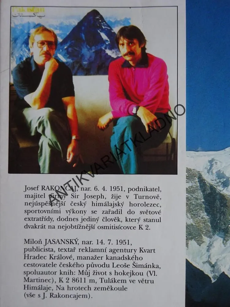 K2, 8611 M, JOSEF RAKONCAJ, MILOŇ JASANSKÝ, **an
