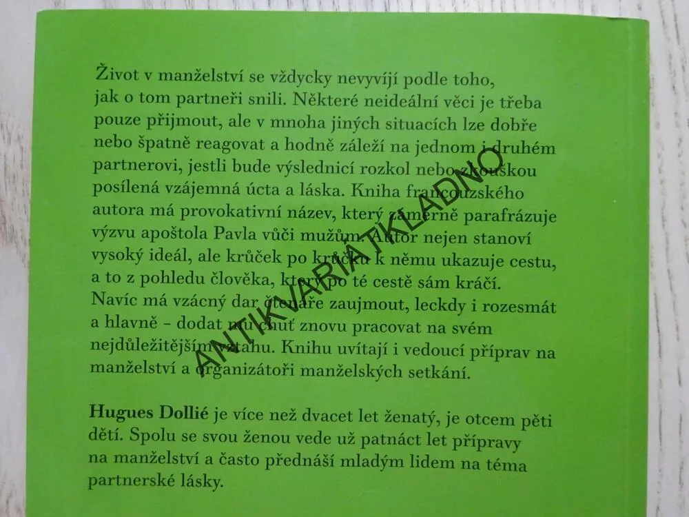 ŽENY, MILUJTE SVÉ MUŽE!, HIGUES DOLLIÉ, **an