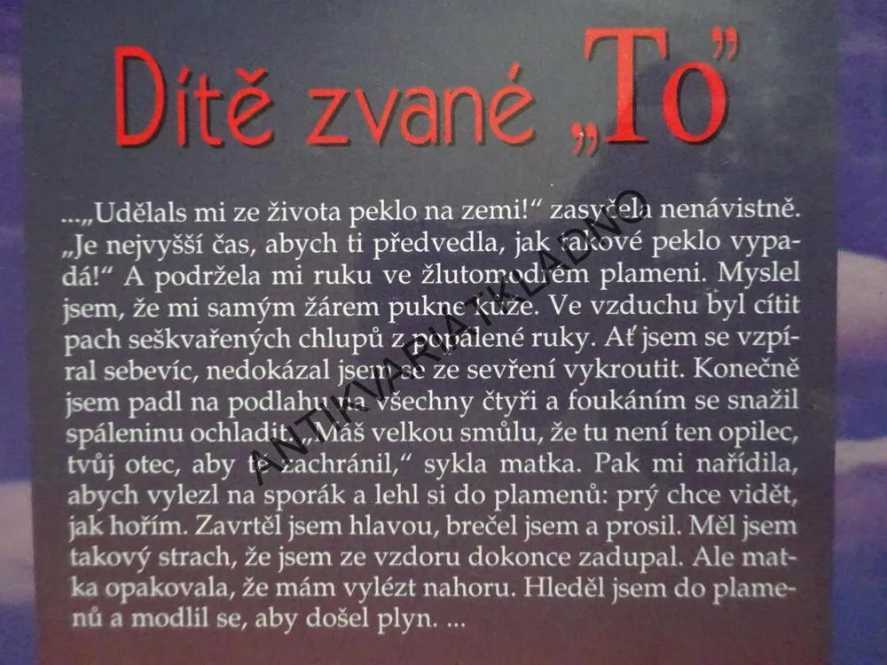 DÍTĚ ZVANÉ "TO", DAVE PELZER, **an