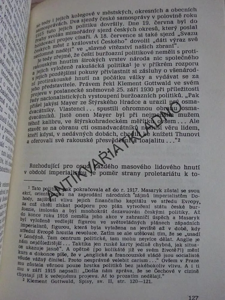 ČEŠTÍ VOJÁCI PROTI VÁLCE, 1914-1915, KAREL PICHLÍK, **an